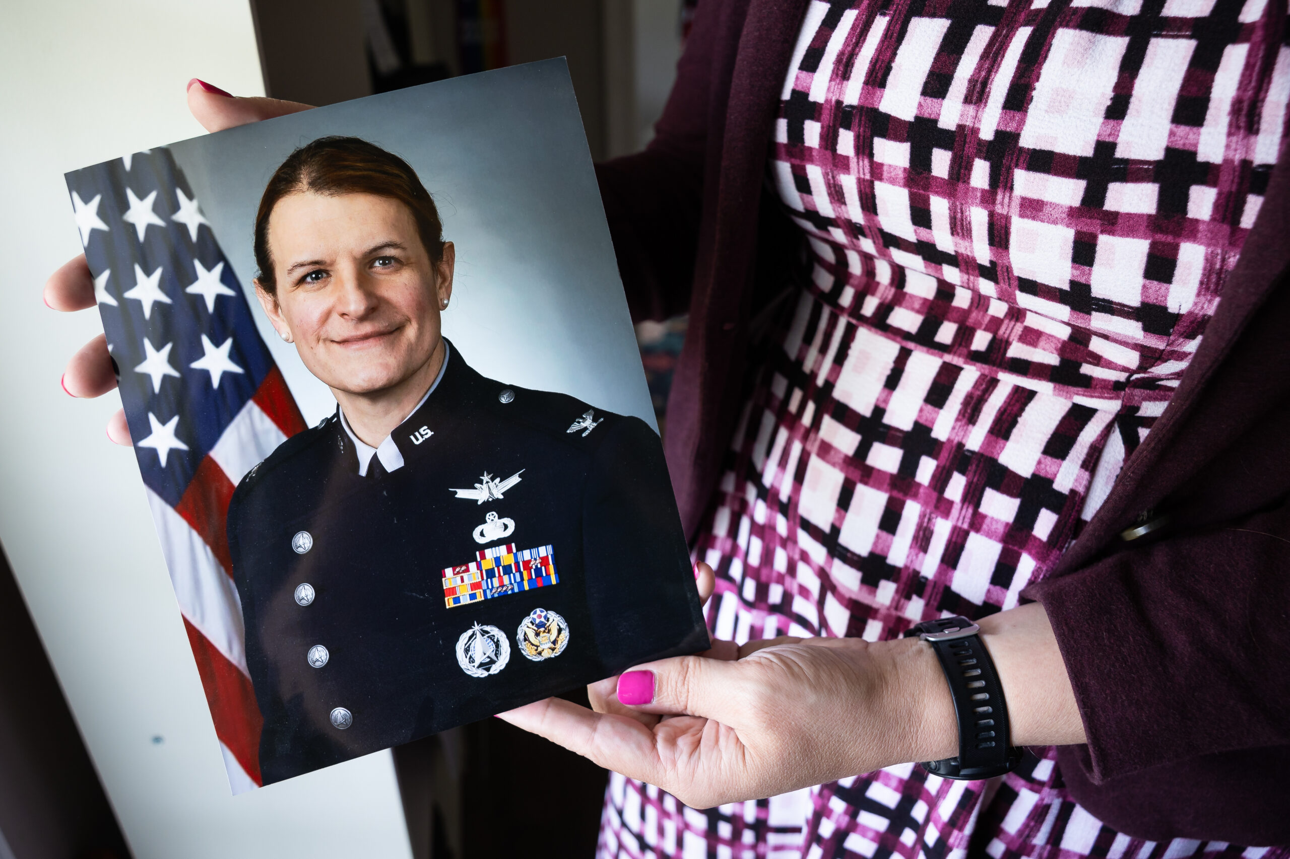 Fram is a 23-year veteran; she served 18 years in the Air Force and the five in the Space Force.